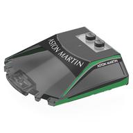 Lego Windscreen 6 x 6 x 1 1/3 with 'ASTON MARTIN', Green Frame print