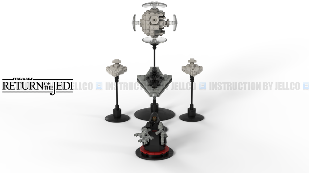 Lego Ultramicro Imperial Star fleet with Palpatine