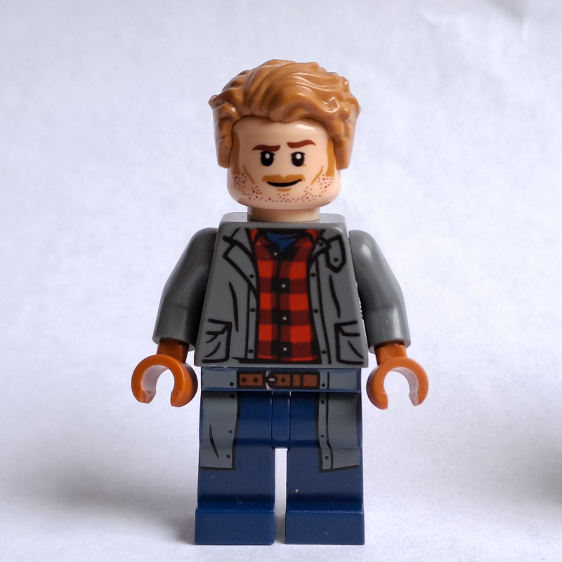 Lego Owen Grady, Dark Bluish Gray Jacket Shirt