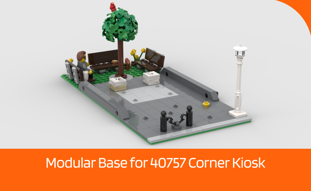 Lego Modular Base For Corner Kiosk