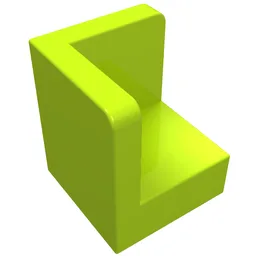 Panel 1 x 1 x 1 Corner / Lime
