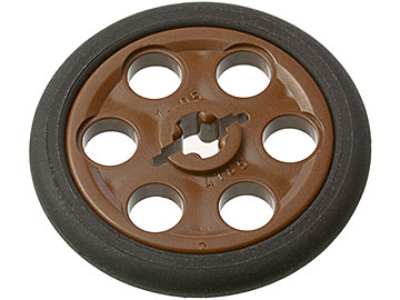 Lego Technic Wedge Belt Wheel (Pulley) with Black Technic Wedge Belt Wheel Tire (4185 / 2815)