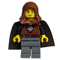 Wolfpack, Reddish Brown Torso, Dark Bluish Grey Legs, Hood