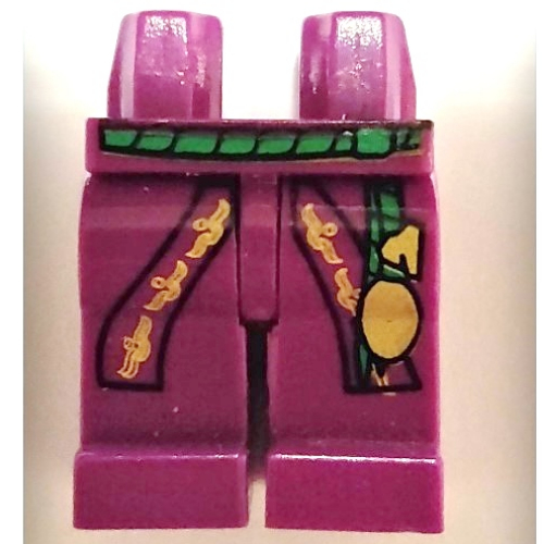 Lego Hips and Purple Legs with Dumbledore Robe and Belt Print / Purple