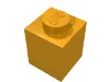 Brick 1 x 1 / Medium Orange