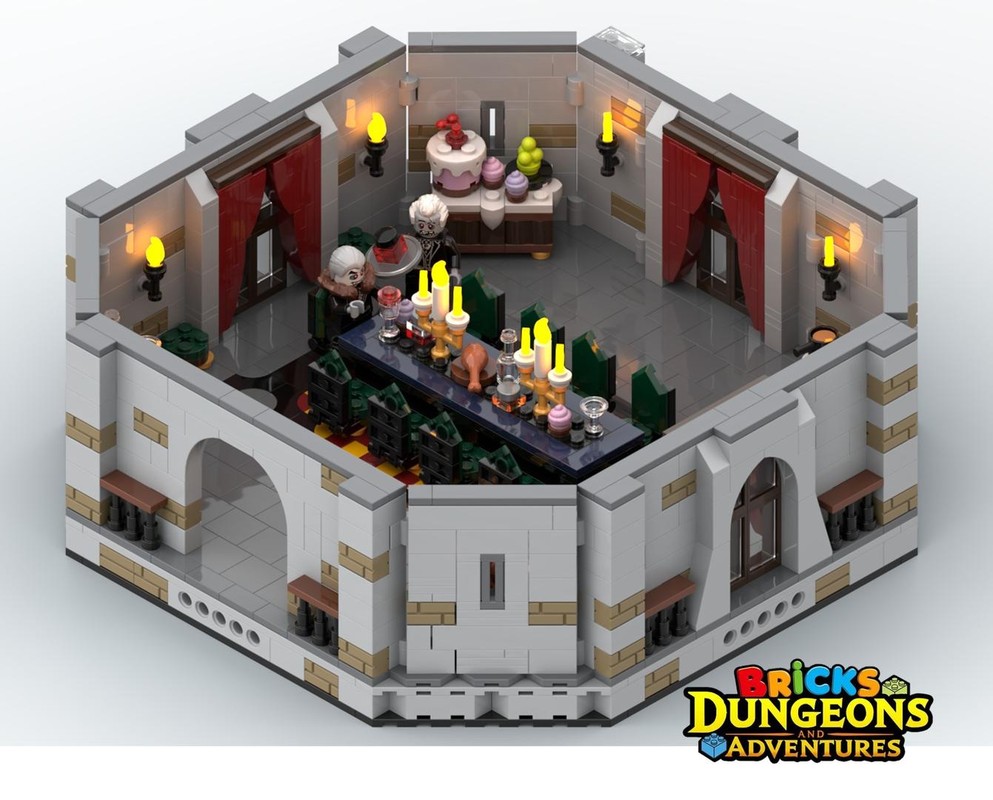 LEGO Castle Banquet Hall Instructions (PDF), Vampire and Zombie Minion figurine, Bricks Dungeons and Adventures