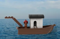 Cat fishing boat