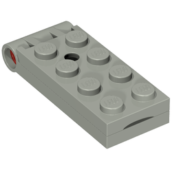 Lego Hinge Plate 2 x 5 with Large Hole [Complete Assembly] / Light Gray