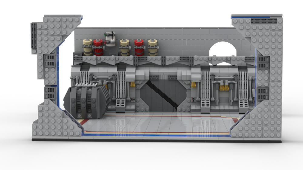 Lego IKEA Expedit Venator Class Hangar Showcase Module
