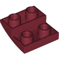 Brick Curved Inverted 2 x 2 x 2/3 / Dark Red