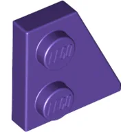Wedge Plate 2 x 2 Right / Dark Purple