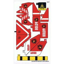 Sticker Sheet for Set 60108-1 / [No Color/Any Color]