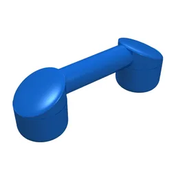 Bar 1 x 3 (Radio Handle, Phone Handset) / Blue