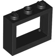Window 1 x 3 x 2 / Black