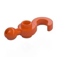 Hook with Towball / Reddish Orange