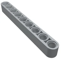 Technic Beam 1 x 9 Thick / Light Bluish Gray