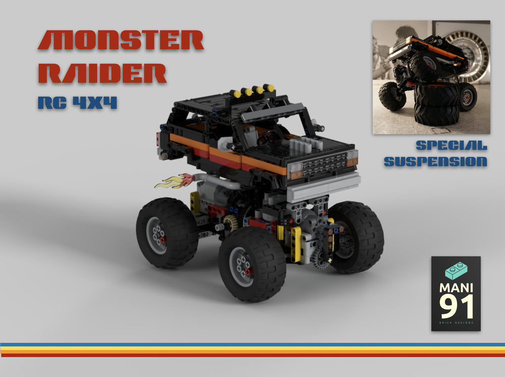 Lego RC Monstertruck/Crawler "MONSTER RAIDER"