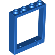 Lego Door Frame 1 x 4 x 4, Holes (Lift) / Blue