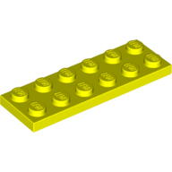 Lego Plate 2 x 6 / Vibrant Yellow