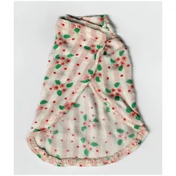 Scala, Skirt, Long with Pink Flowers / Light Salmon