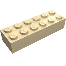 Brick 2 x 6 / Tan