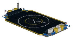 SpaceX Autonomous Droneship JRTI (Saturn V scale)