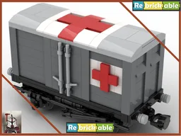 (Old Version) (medical) British vented goods van (old magnet couplings)