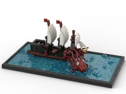 Mini Pirate Ship - Meeting The Kraken