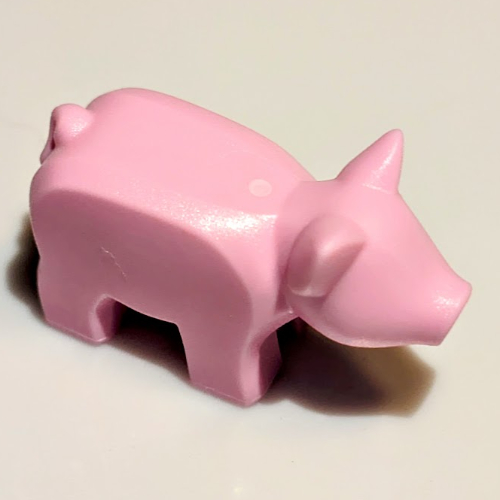 Lego Animal, Pig / Piglet, Small [Plain] / Bright Pink