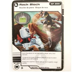 Trading Card, Ninjago Deck #1: 70 - Rock Block - North American Version / [No Color/Any Color]