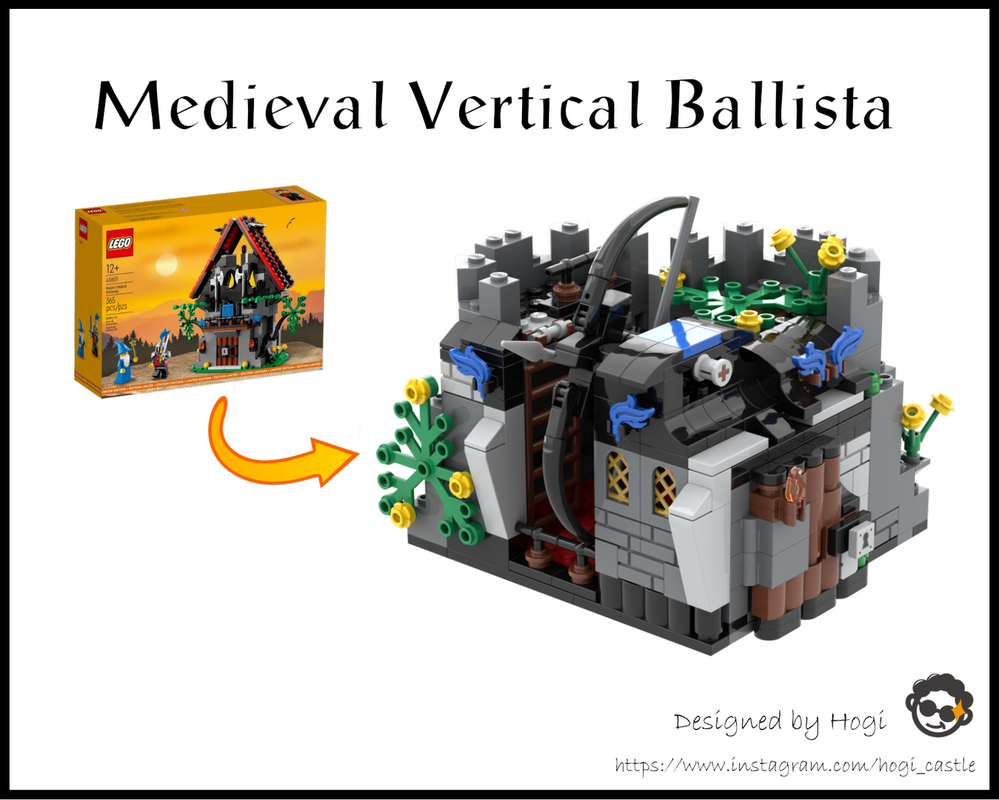 Lego Medieval Vertical Ballista (40601 Alternate build)