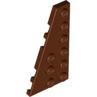 Wedge Plate 6 x 3 Left / Reddish Brown