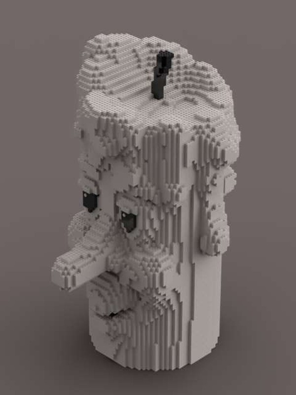 Lego Cartoon Style Candle