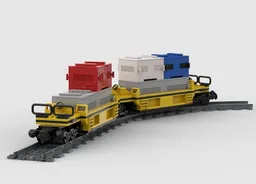 TTX Intermodal Flat Train Car (8-wide)