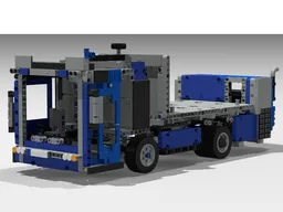 Rear-engine low-entry truck