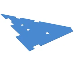 Mars Rover Solar Panel, Middle Panel / Trans-Dark Blue