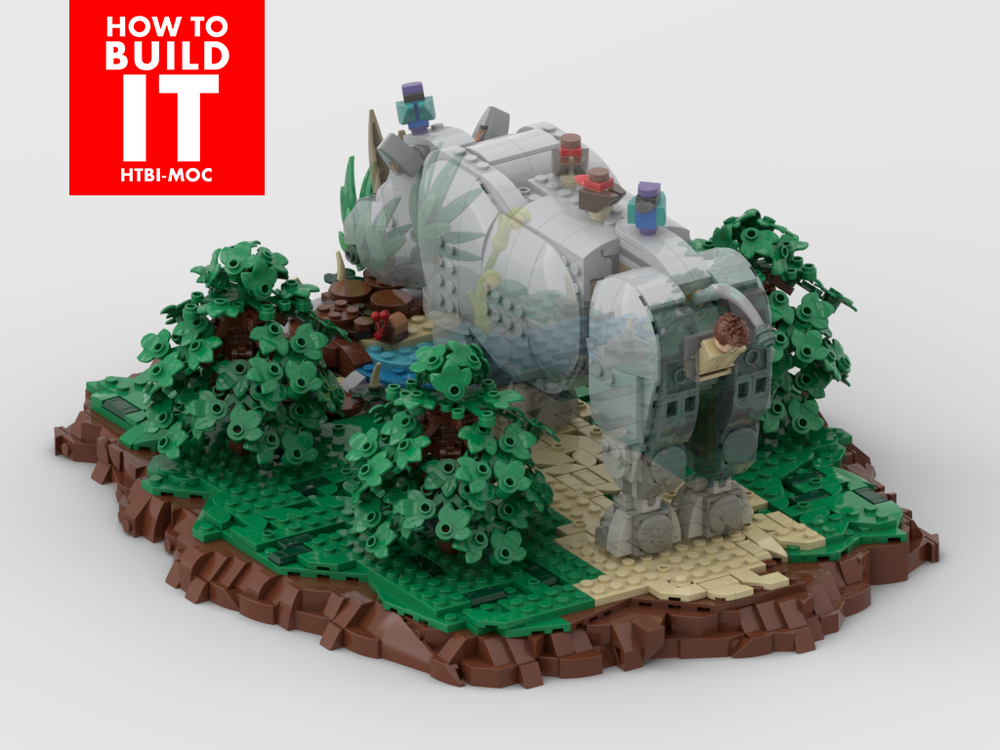 Lego Display for set 31171 Majestic Rhino + Bonus