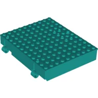Plate Special, Book 10 x 12 with Key Hole / Dark Turquoise