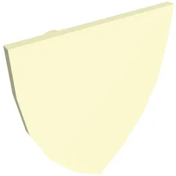 Shield Triangular / Glow in Dark White