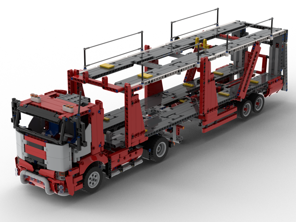 Lego Semi-Trailer Car Transporter ( 42098 C-Model) with optional Control Plus