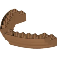 Boat Hull Section, Brick 16 x 10 x 3 / Medium Nougat