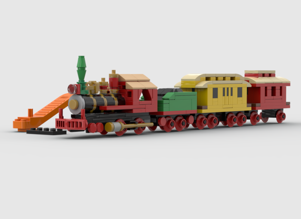 Lego Casey Jones's locomotive (The Brave Engineer)