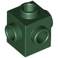 Brick Special 1 x 1 Studs on 4 Sides / Dark Green