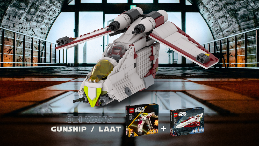 Lego Obi-Wan's Republic Gunship - 75432 + 75333 alternative