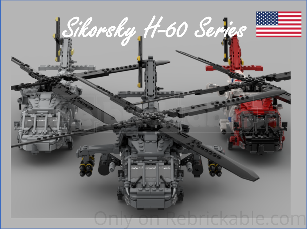 Lego Sikorsky H-60 Series Pack – Black Hawk, Sea Hawk, Jayhawk