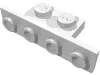 Bracket 1 x 2 - 1 x 4 [Square Corners] / White