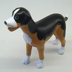 Scala, Animal, Dog Sita, with Black Back and White Chest, Feet and Muzzle Print / Earth Orange