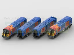 Class 450 Desiro 4-Carriage EMU Train in South West Trains Livery