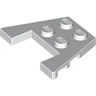 Wedge Plate 3 x 4 with Stud Notches [Reinforced Underside] / White