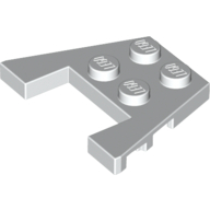 Lego Wedge Plate 3 x 4 with Stud Notches [Reinforced Underside] / White